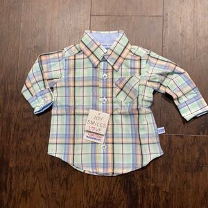 NWT Rugged Butts Plaid button down